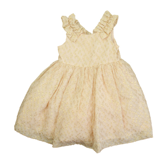 Janie and Jack Girls Pink | Gold Special Occasion Dress Size: 12-18 Months Pink | Gold