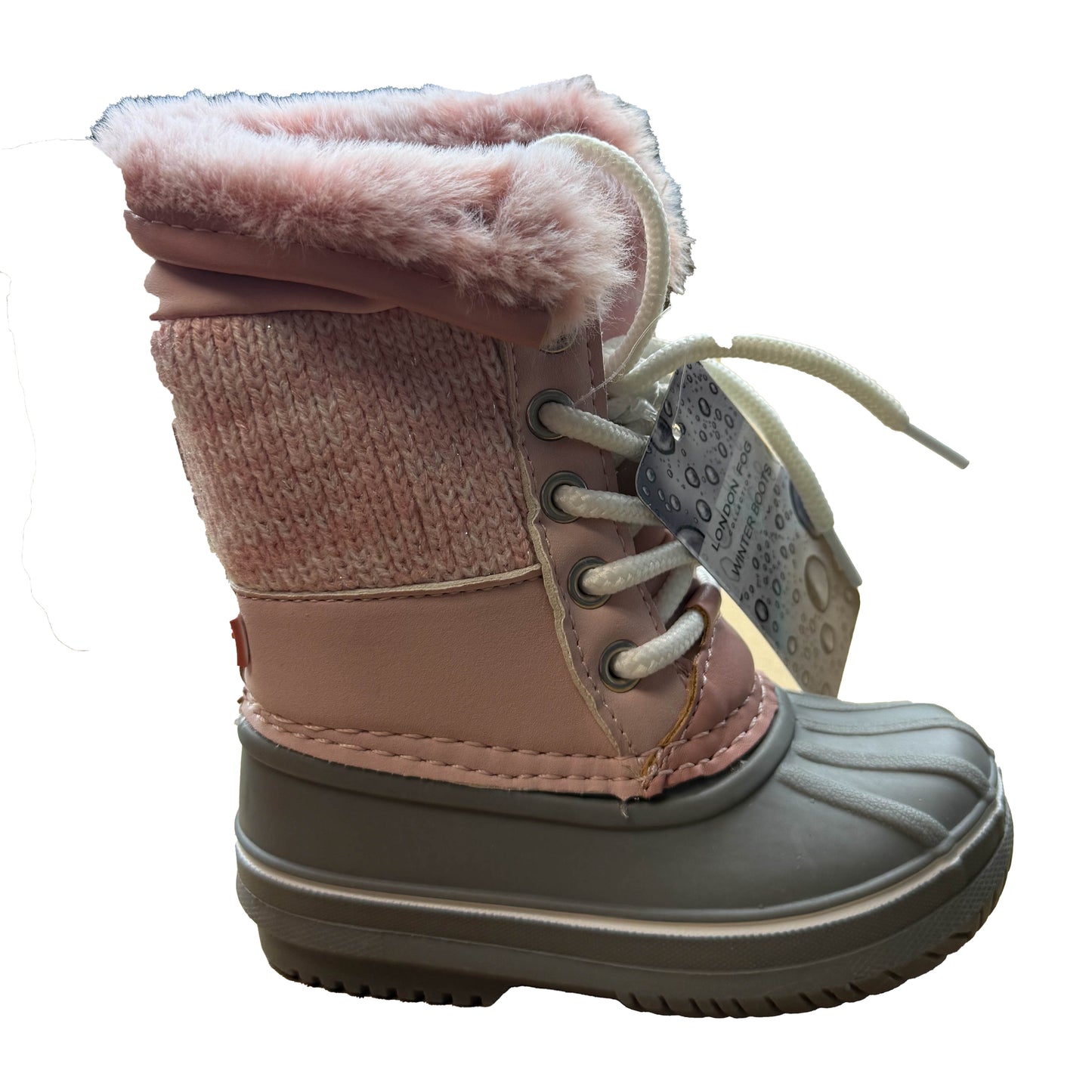 London Fog Girls Pink | Gray Boots Size: 5 Toddler Pink | Gray