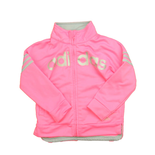 Adidas Girls Pink | Gray Athletic Top Size: 24 Months Pink | Gray