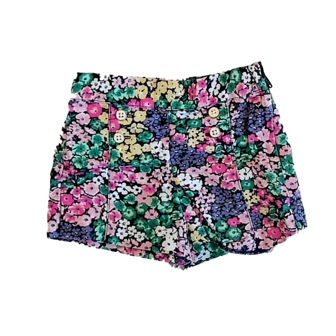 Janie and Jack Girls Pink | Green | Purple Floral Shorts Size: 2T Pink | Green | Purple Floral