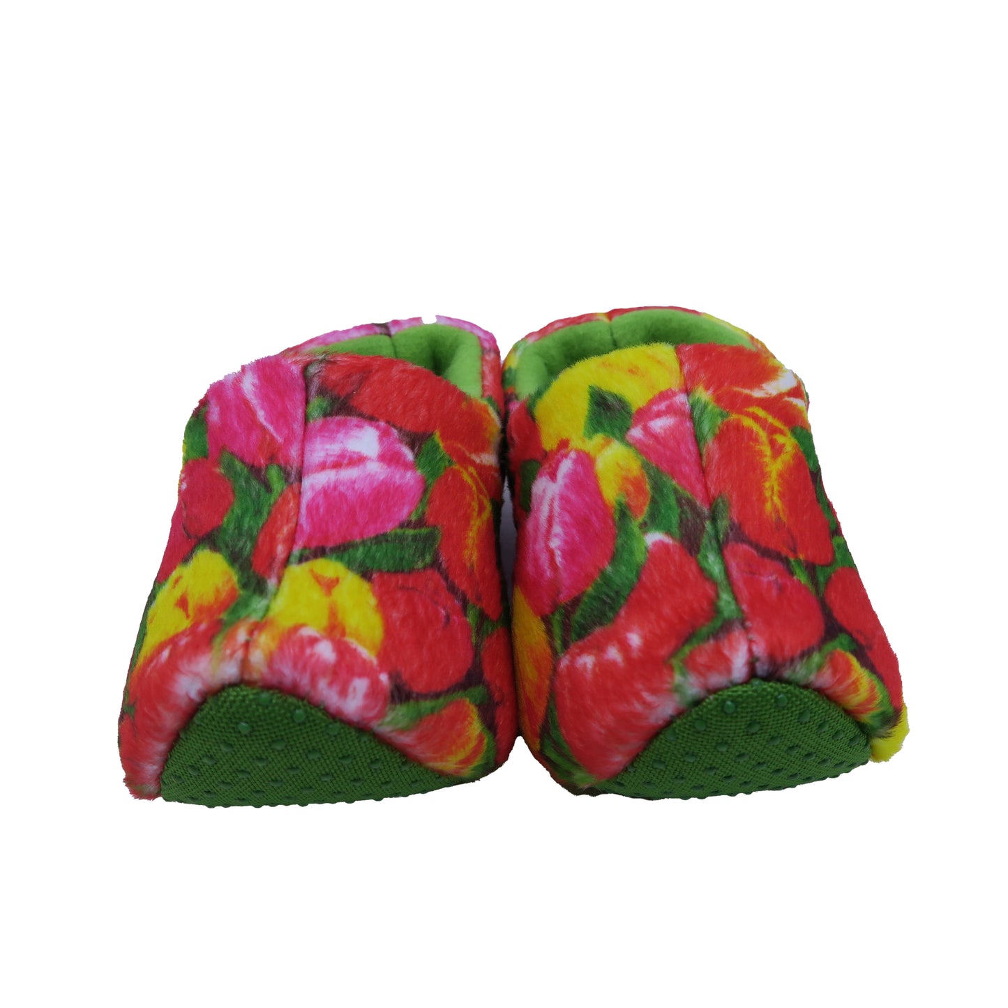 Wooden Shoe Slippers Girls Pink | Green Tulips Slippers Size: 4-5 Toddler Pink | Green Tulips