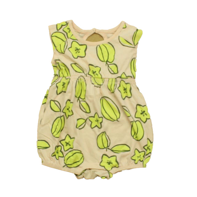 Tea Girls Pink | Green Romper Size: 18-24 Months Pink | Green