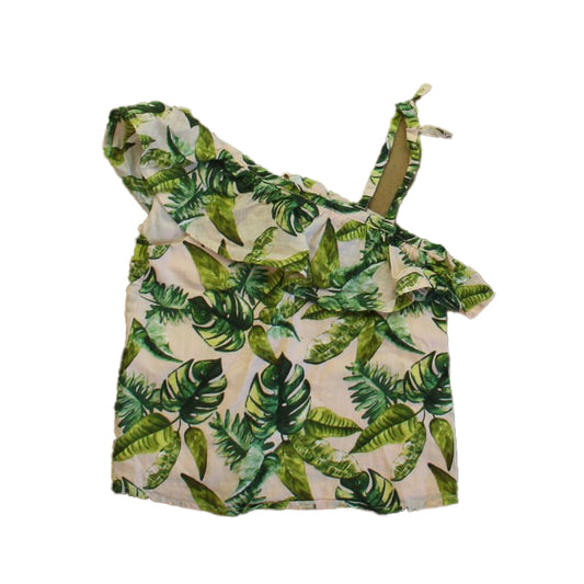 Janie and Jack Girls Pink | Green Blouse Size: 2T Pink | Green