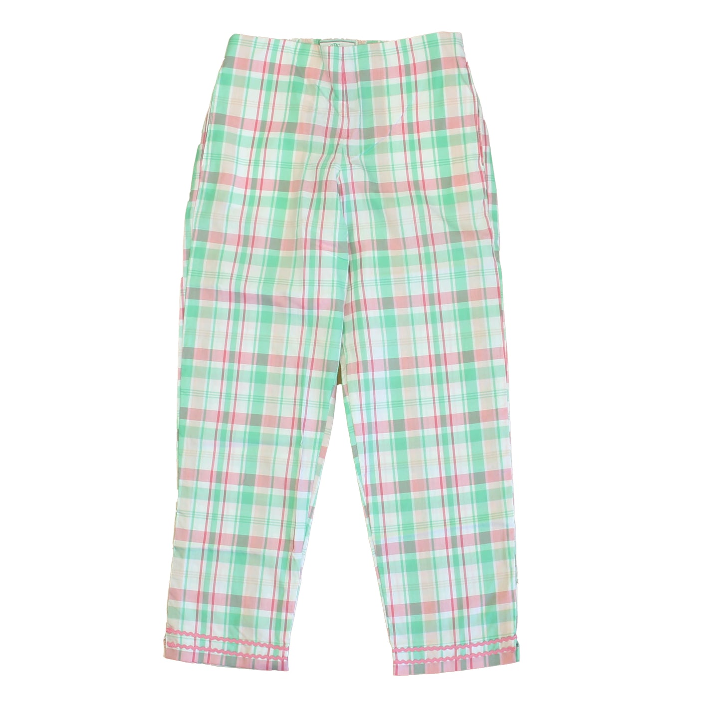 Classic Prep Girls Pink & Green Pants Size: 7 Years Pink & Green