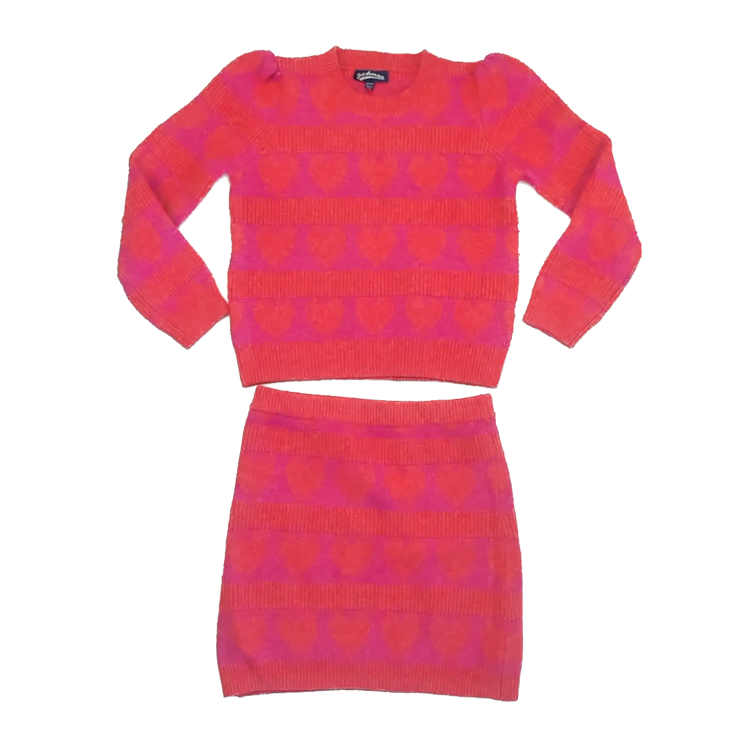 Freshman Girls Pink Hearts Apparel Sets Size: 8-10 years Pink Hearts