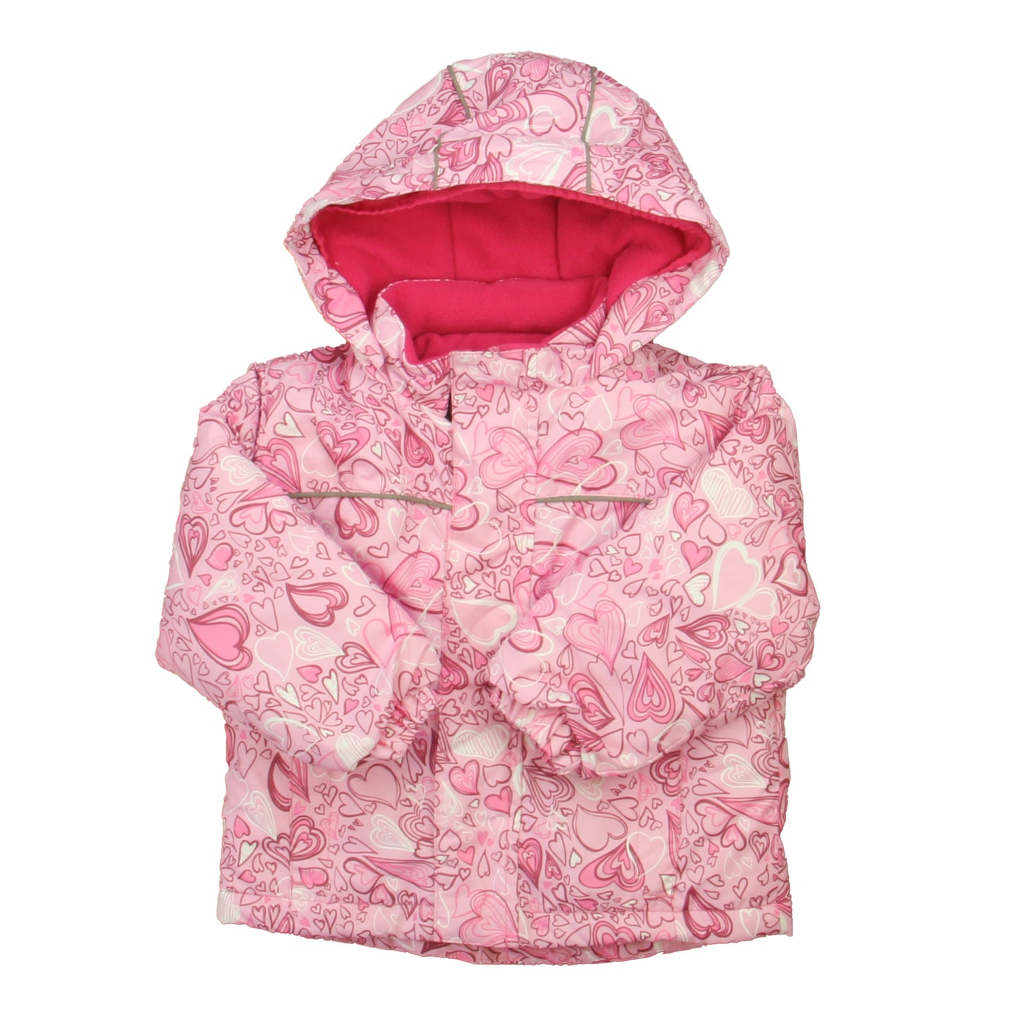 Iceburg Girls Pink Hearts Snow & Ski Coat Size: 18 Months Pink Hearts