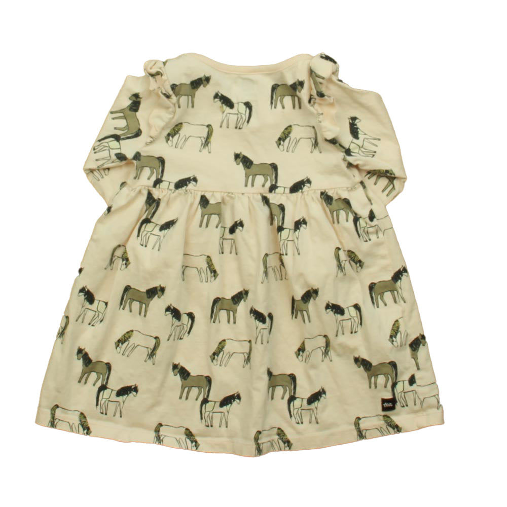 Tea Collection Girls Pink Horses Dress Size: 12-18 Months Pink Horses