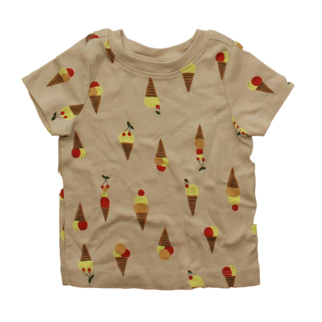 Hanna Andersson Girls Pink Ice Cream cones T-Shirt Size: 18-24 Months