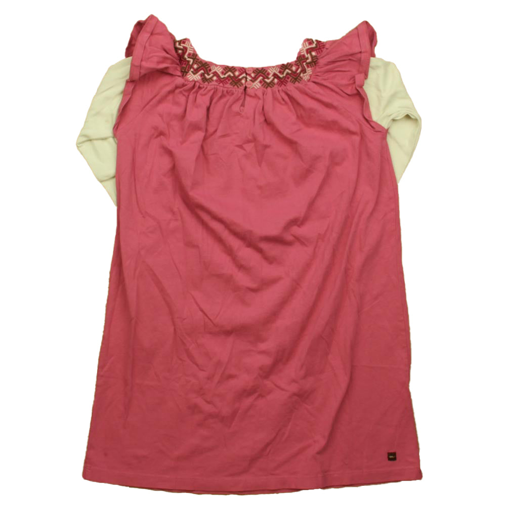 Tea Collection Girls Pink | Ivory Dress Size: 10 Years Pink | Ivory
