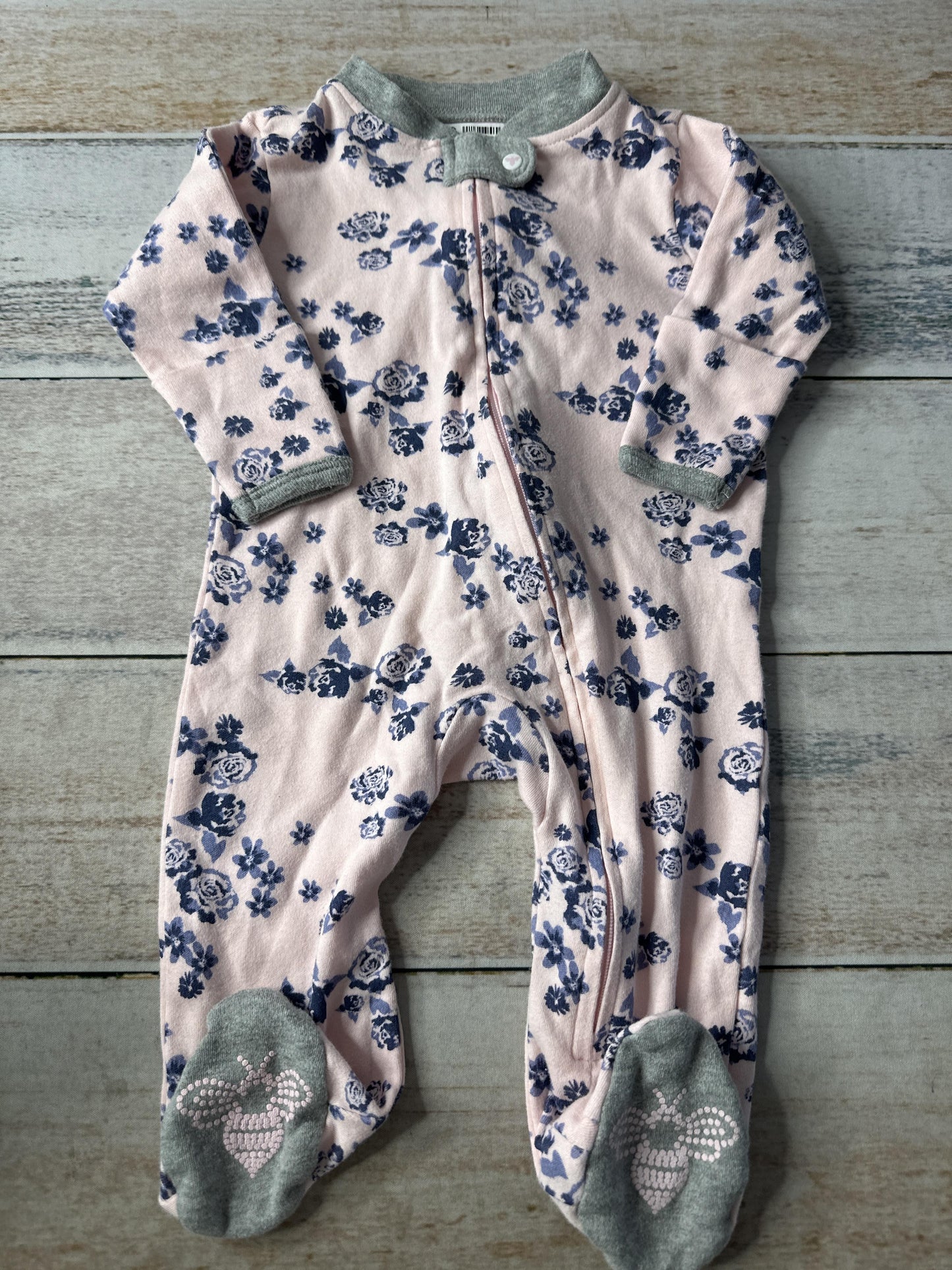 Burt's Bees Girls pink | Light Blue Pajamas Size: 0-3 months pink | Light Blue