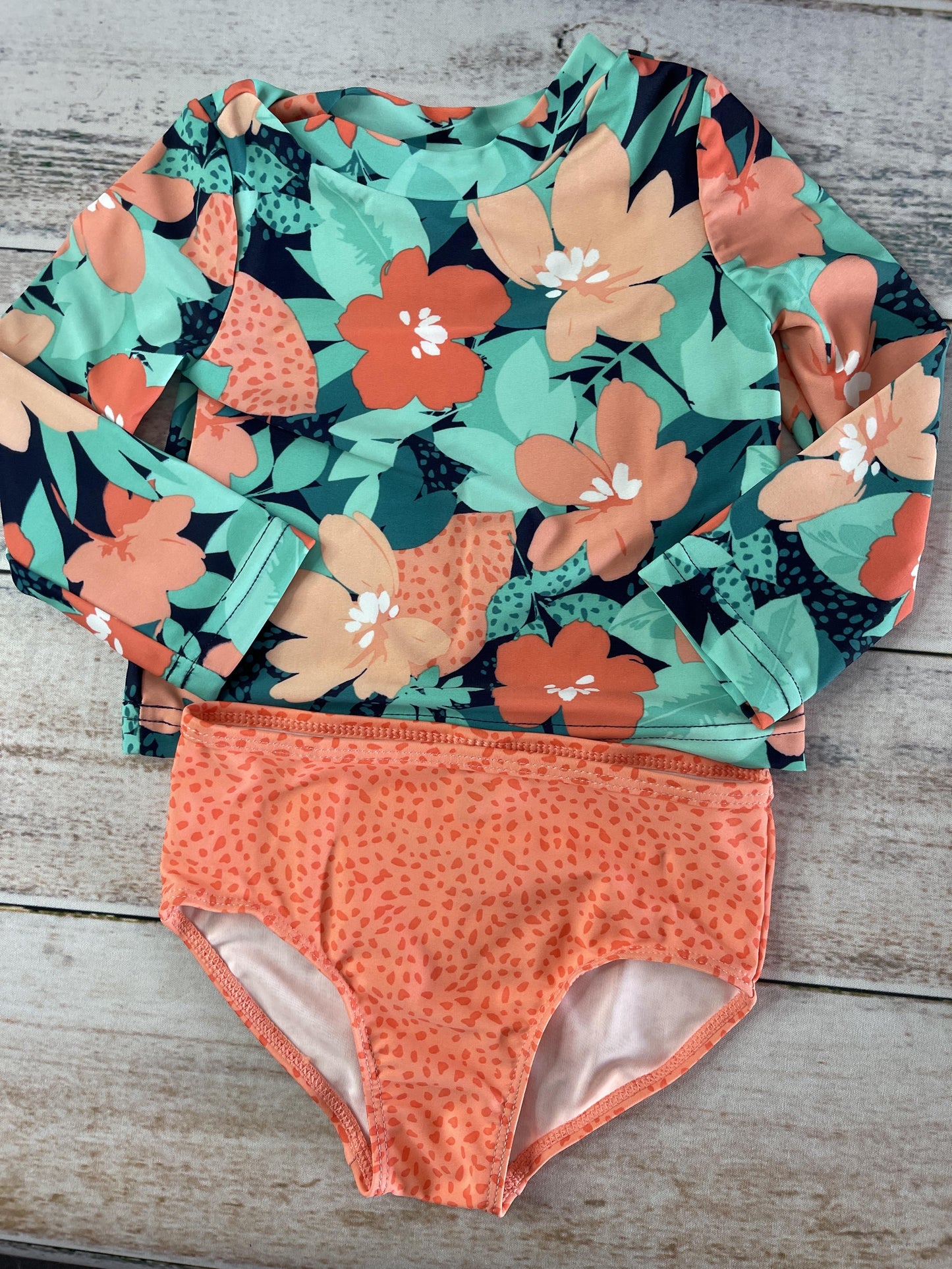 Carters Girls pink | light green | Light Blue Swimwear Size: 12 months pink | light green | Light Blue