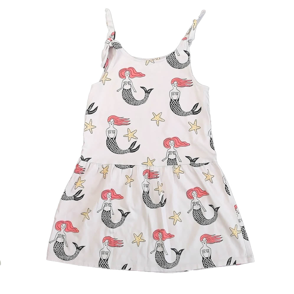 Tea Collection Girls Pink Mermaids Dress Size: 6 Years Pink Mermaids