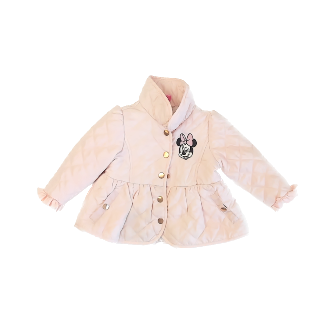 Disney Girls Pink Minnie Mouse Jacket Size: 2T Pink Minnie Mouse