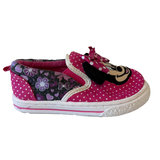 Disney Girls Pink Minnie Sneakers Size: 7 Toddler Pink Minnie