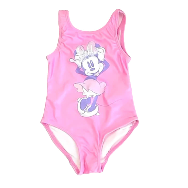 Disney Girls Pink Minnie 1-piece Swimsuit Size: 2T Pink Minnie