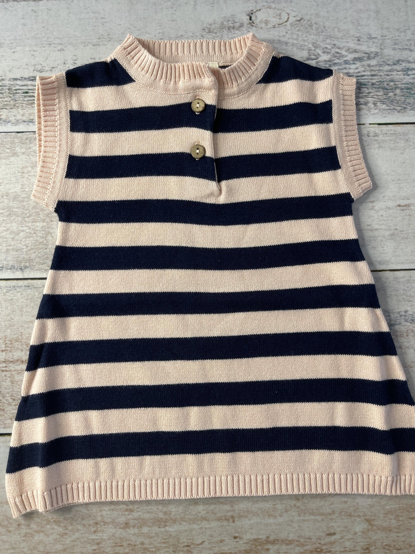 Viverano Girls pink | Navy Blue Dress Size: 9-12 Months pink | Navy Blue