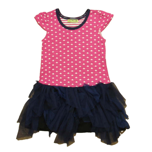 Little Mass Girls Pink | Navy Dress Size: 2T Pink | Navy