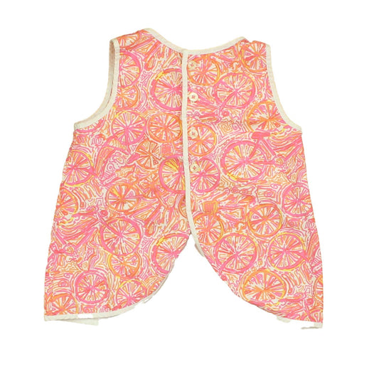Lilly Pulitzer Girls Pink | Orange | White Dress Size: 6-12 Months Pink | Orange | White