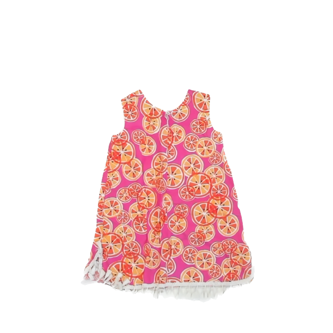 Five Loaves Two Fish Girls Pink | Orange Dress Size: 5T Pink | Orange