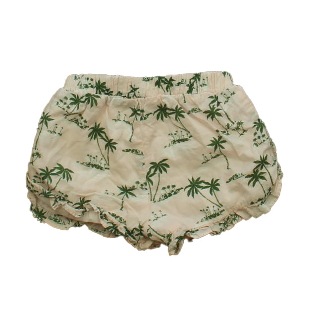 Janie and Jack Girls Pink | Palm Trees Shorts Size: 12-18 Months Pink | Palm Trees