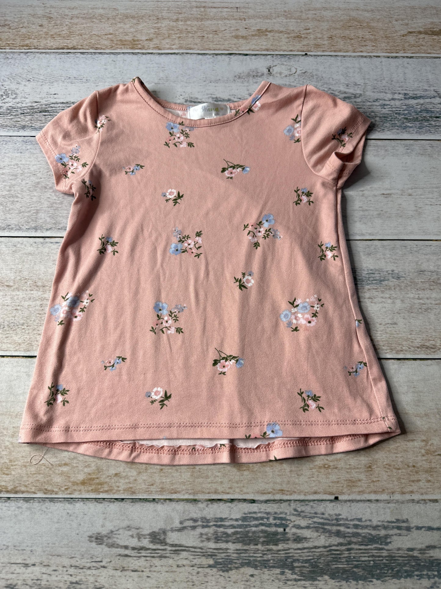 BKind Girls pink | Pink floral T-Shirt Size: 4T pink | Pink floral