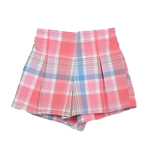 Hope & Henry Girls Pink Plaid Shorts Size: 12-18 Months Pink Plaid