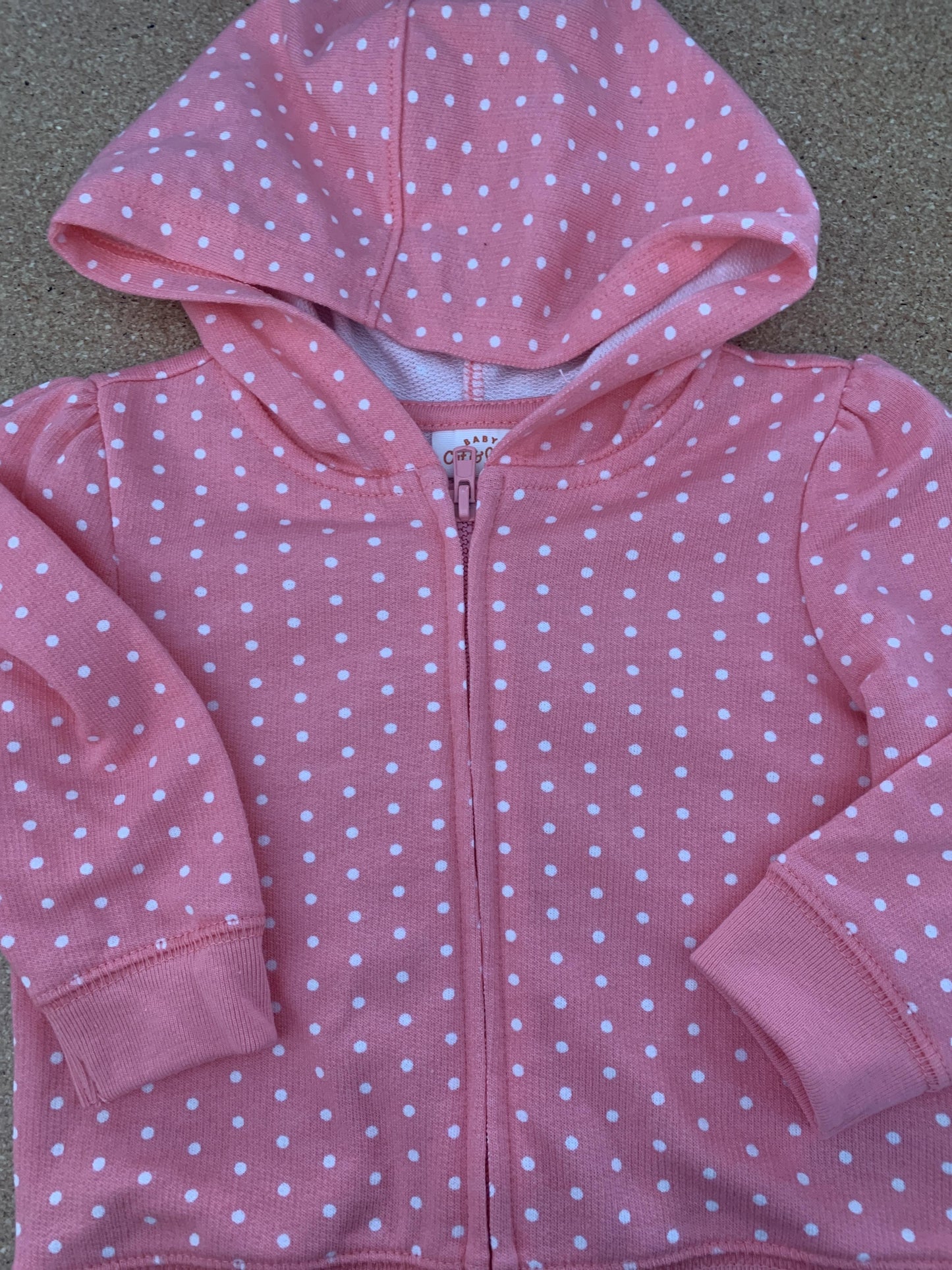 Cat & Jack Girls pink | polka dot | Wool White Jacket Size: 6-9 months pink | polka dot | Wool White
