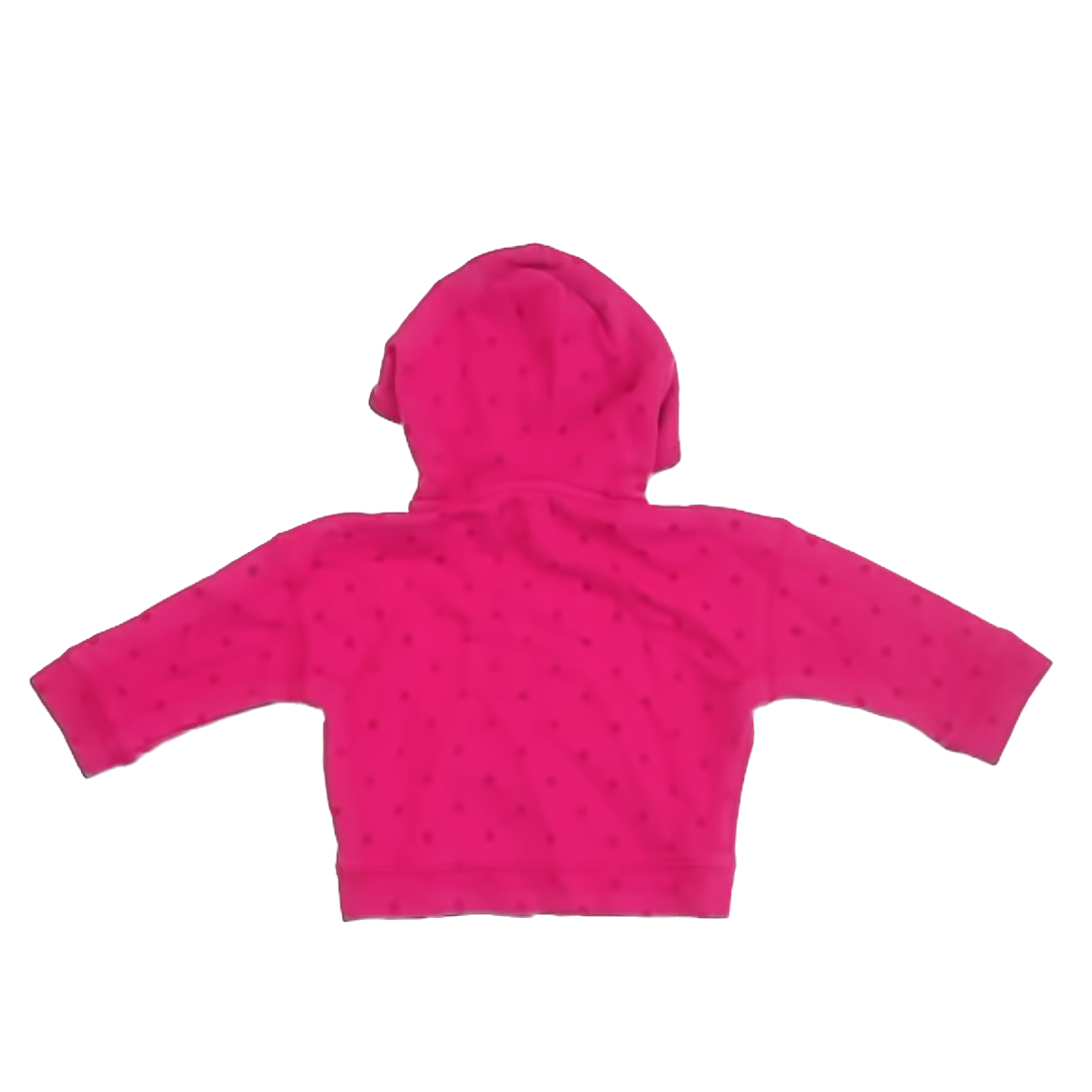 Tommy Hilfiger Girls Pink Polka Dots Hoodie Size: 12 Months Pink Polka Dots