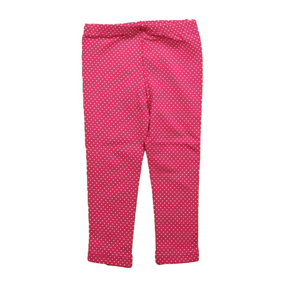 Tea Girls Pink Polka Dots Leggings Size: 3T Pink Polka Dots