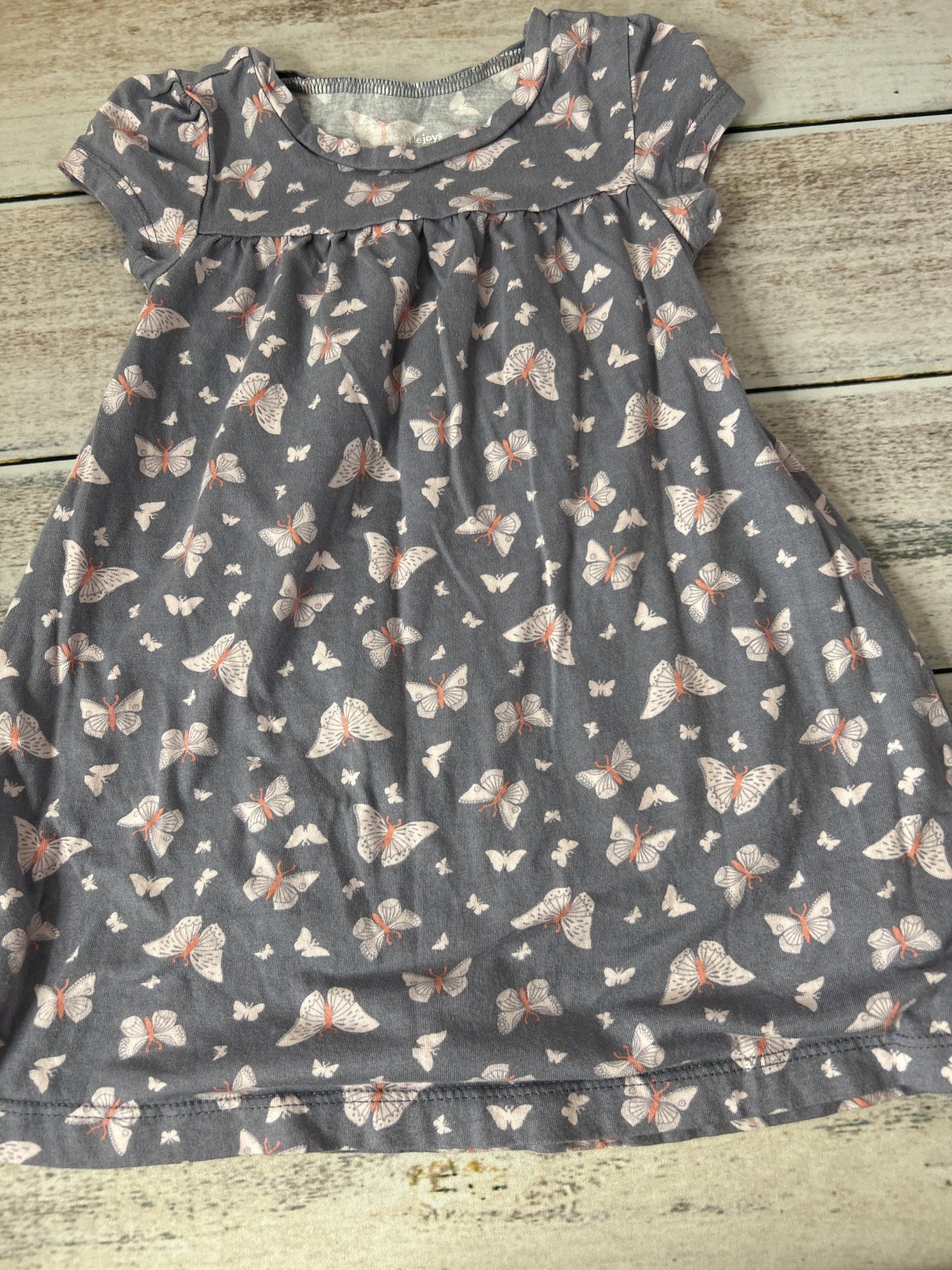 Girls pink | purple | Butterfly Dress Size: 18-24 months pink | purple | Butterfly