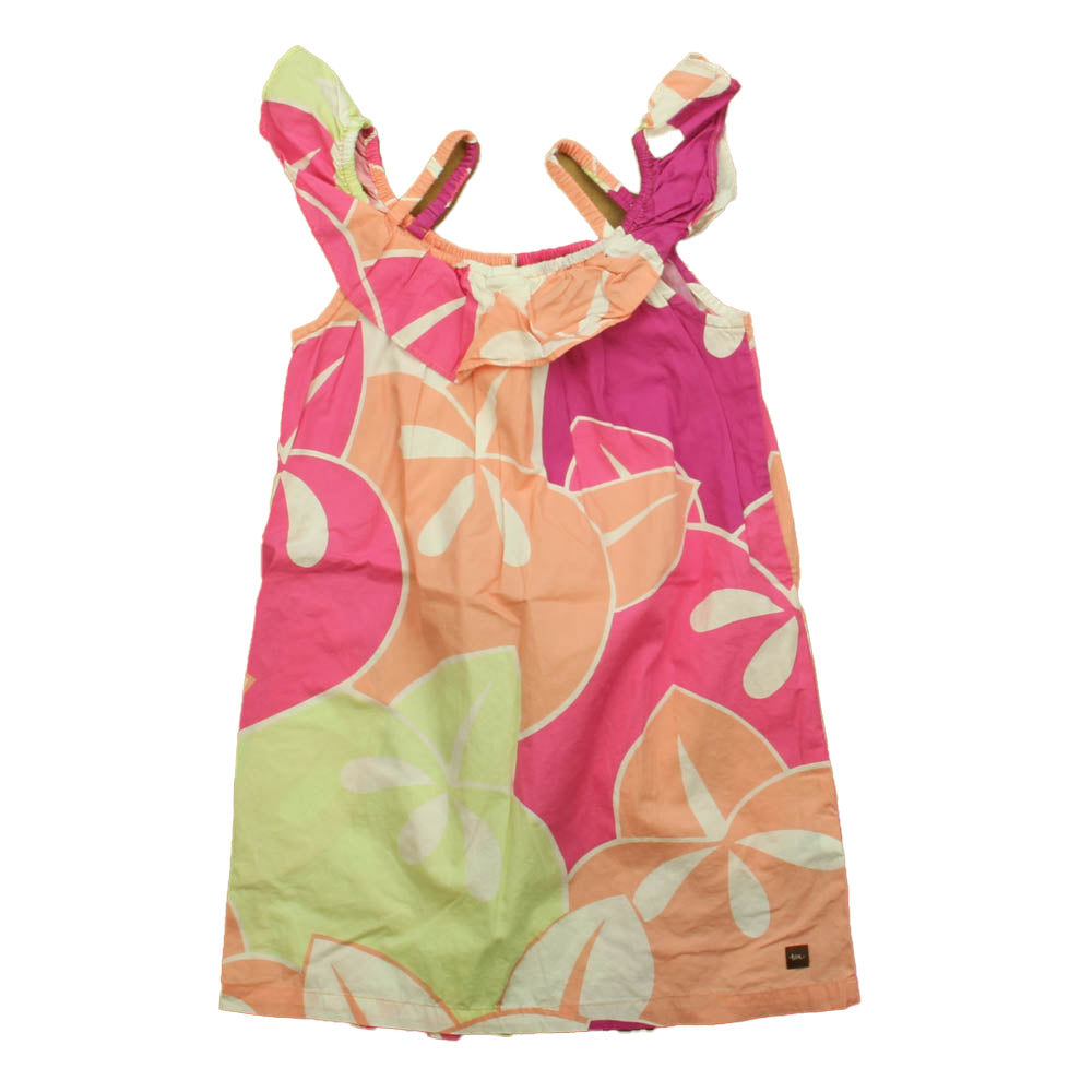 Tea Girls Pink | Purple | Green Dress Size: 5T Pink | Purple | Green