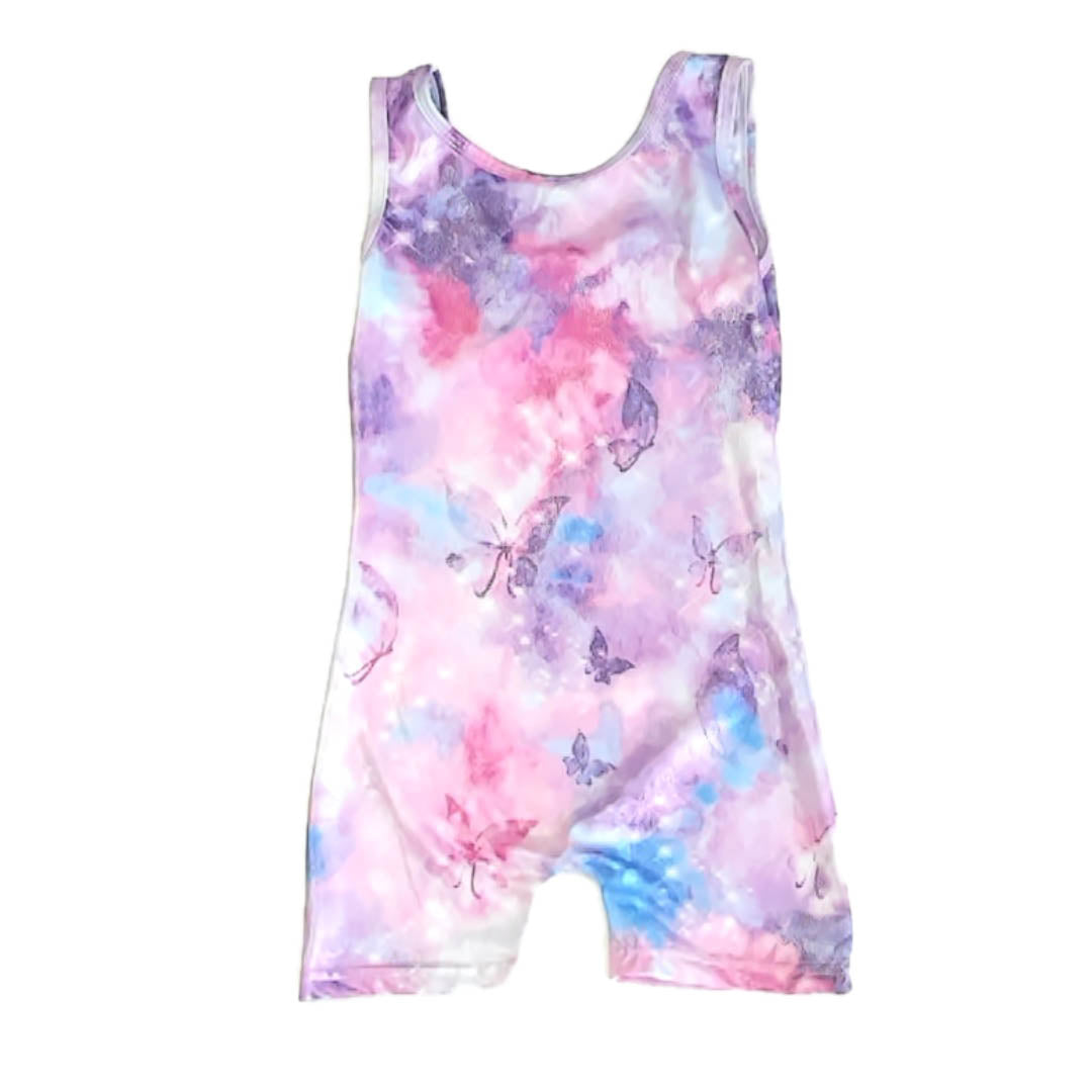Unknown Brand Girls Pink | Purple Tie Dye Leotard Size: 6 Years Pink | Purple Tie Dye