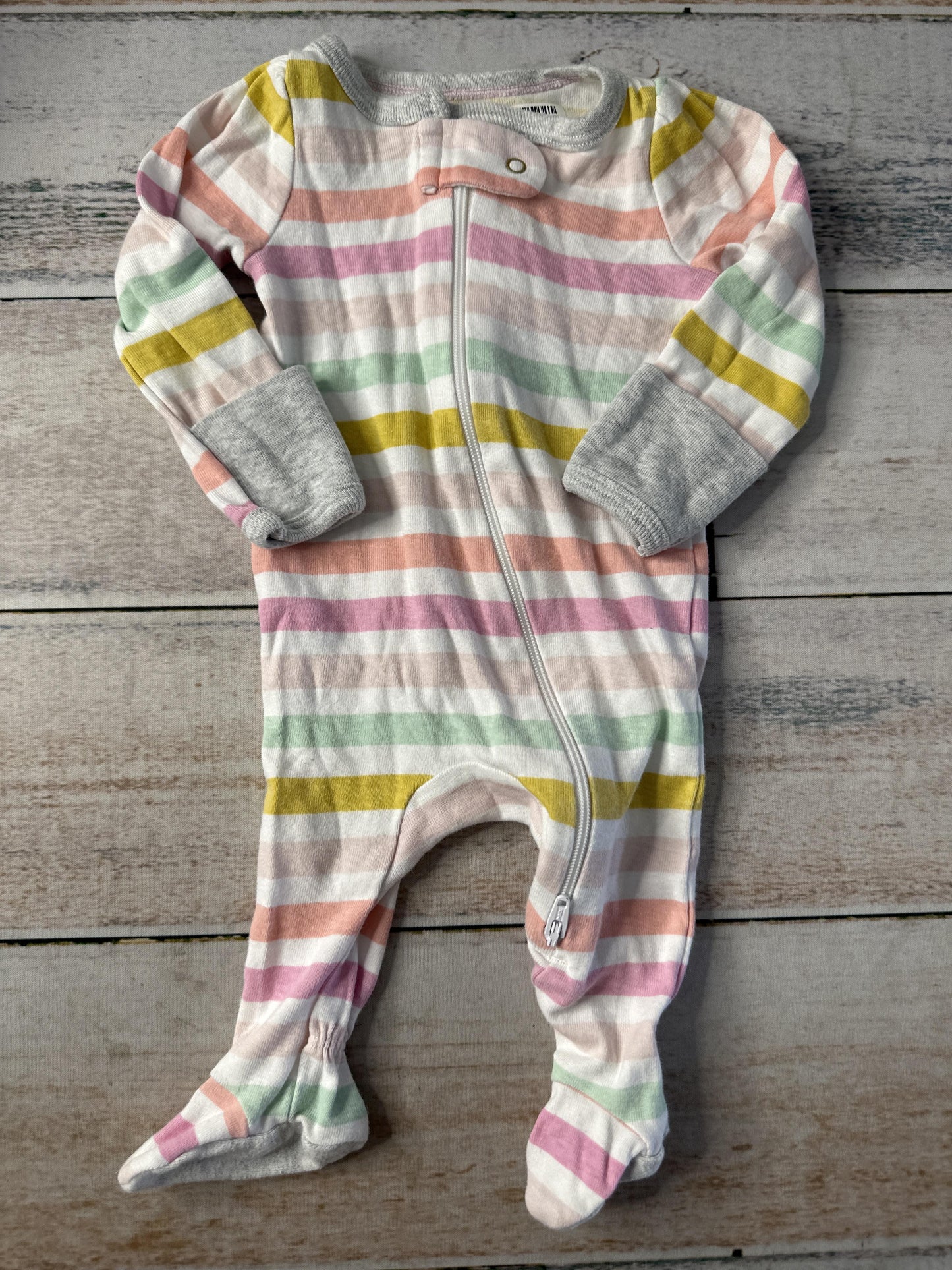 Cloud Island Girls pink | purple | White | Striped Pajamas Size: Newborn pink | purple | White | Striped