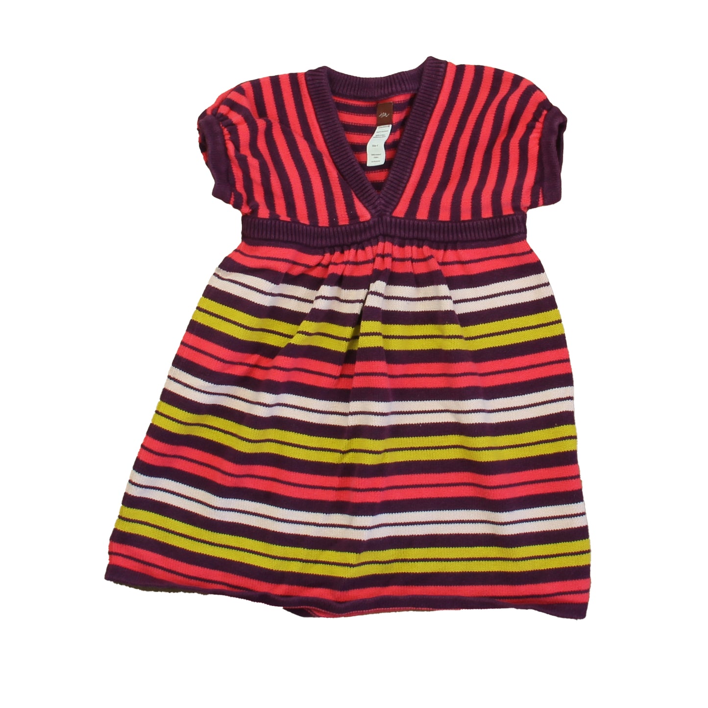 Tea Girls Pink | Purple Sweater Dress Size: 4T Pink | Purple