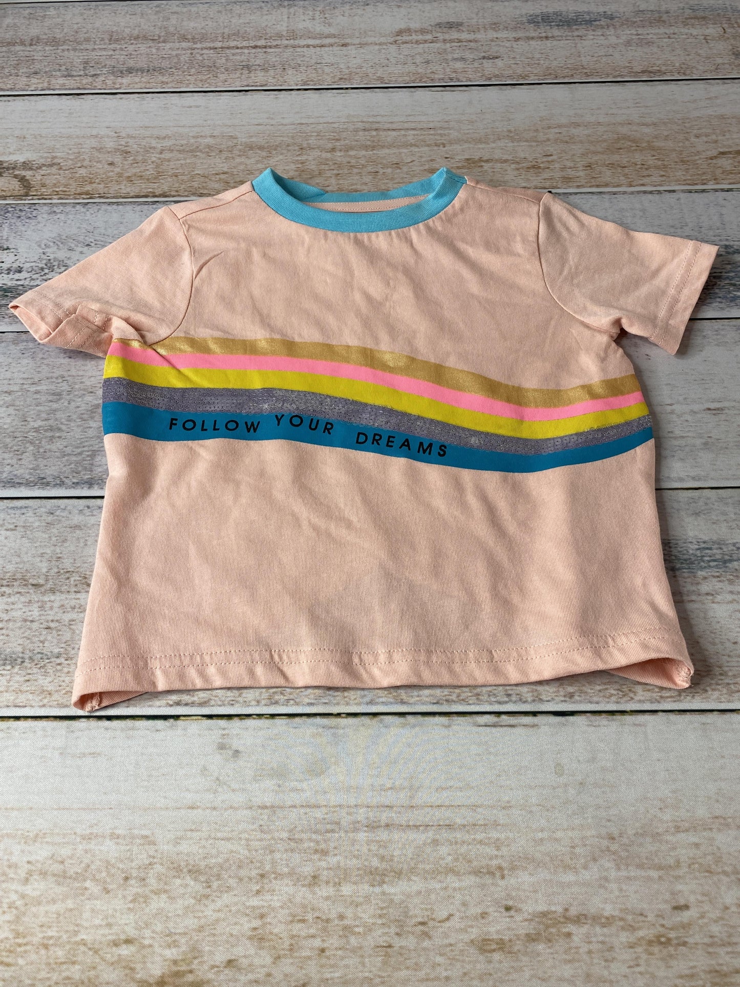 Sovereign Code Girls pink | Rainbow | Words T-Shirt Size: 4T pink | Rainbow | Words