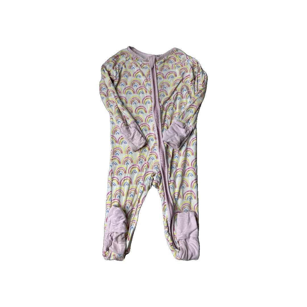 Little Sleepies Girls pink | Rainbow Pajamas Size: 6-12 months pink | Rainbow