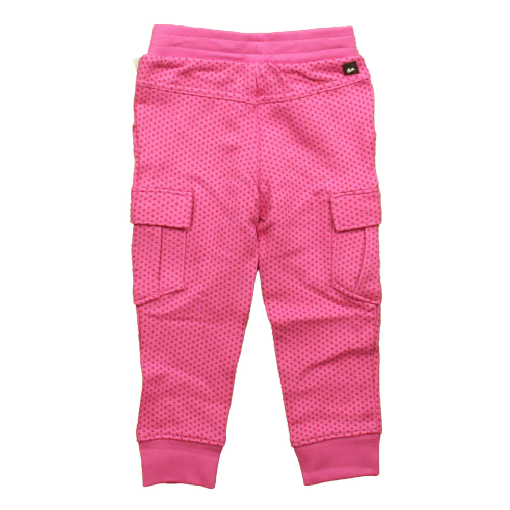 Tea Girls Pink | Red Dots Casual Pants Size: Toddler Girl Pink | Red Dots