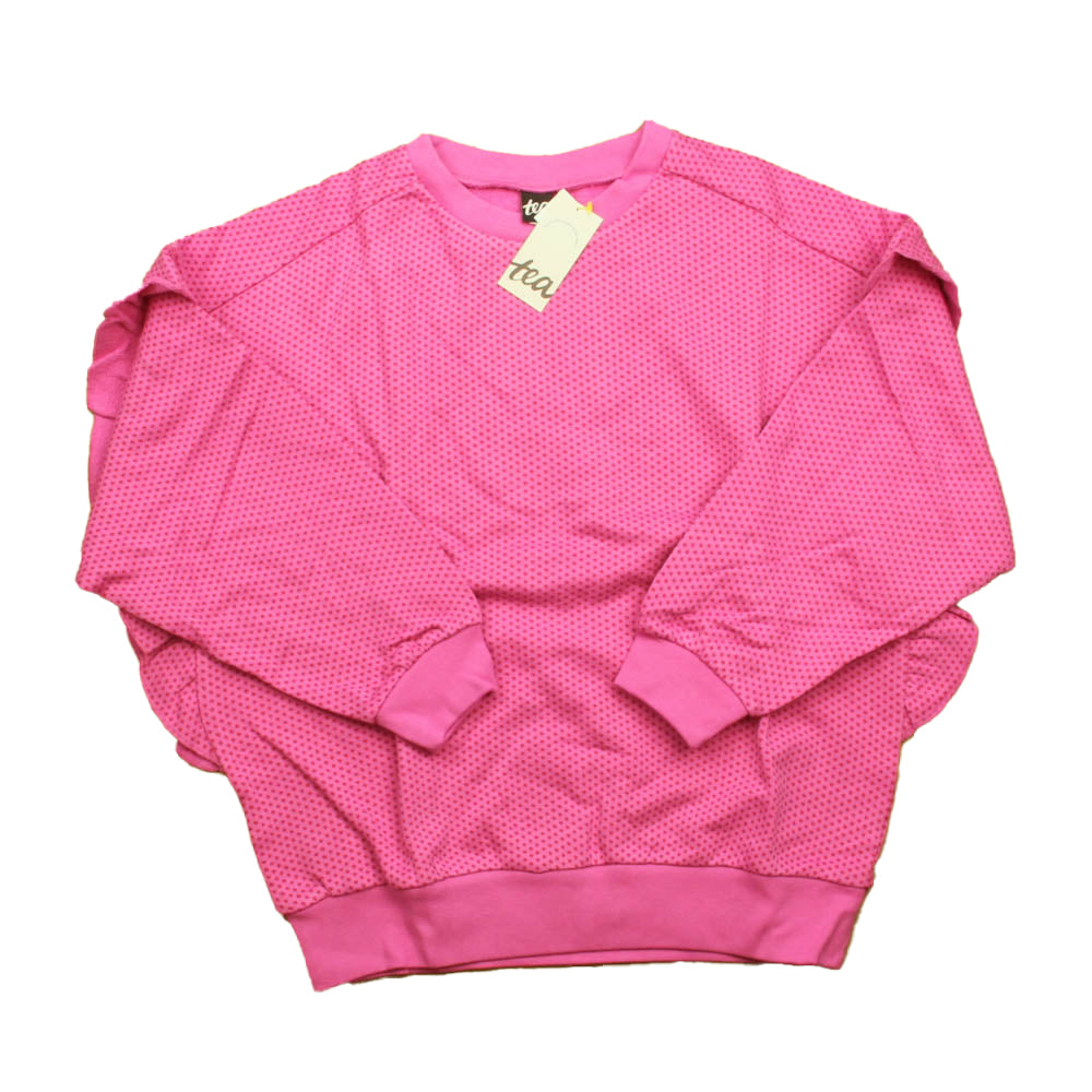 Tea Girls Pink | Red Dots Sweatshirt Size: 12 Years Pink | Red Dots
