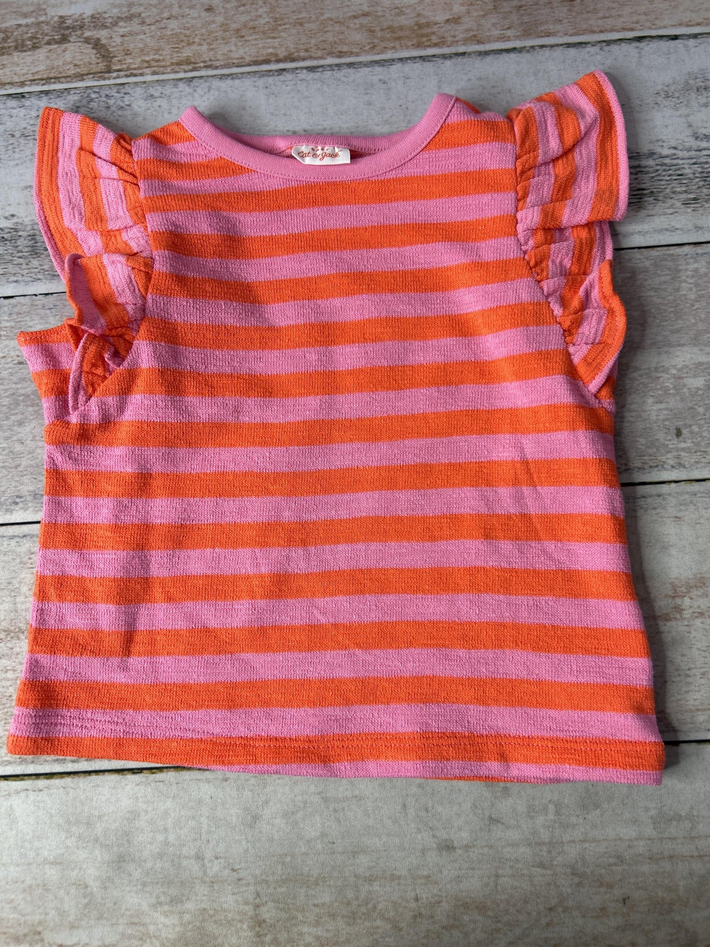 Girls pink | red Short Sleeve Shirt Size: 18 months pink | red
