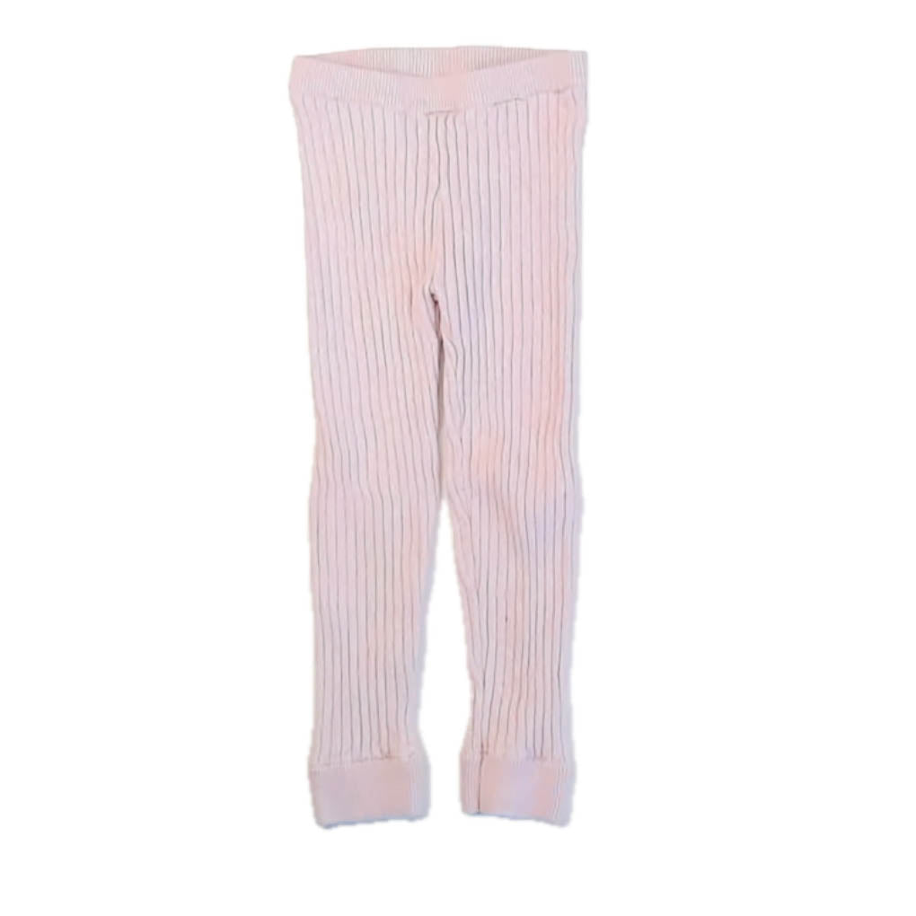 Tea Collection Girls Pink Ribbed Leggings Size: 4T Pink Ribbed