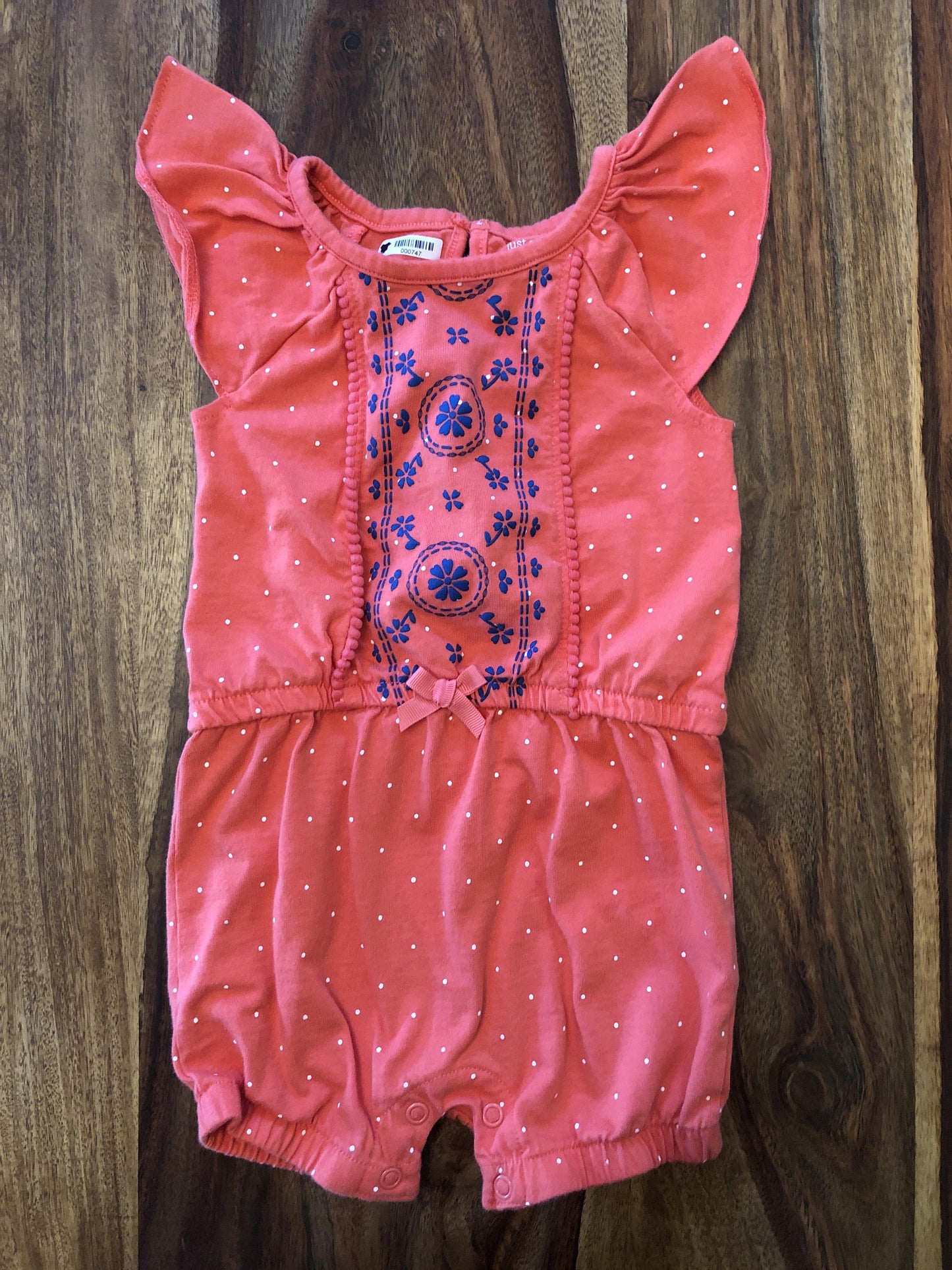 Carters Girls pink | Royal Blue Romper Size: 18 months pink | Royal Blue