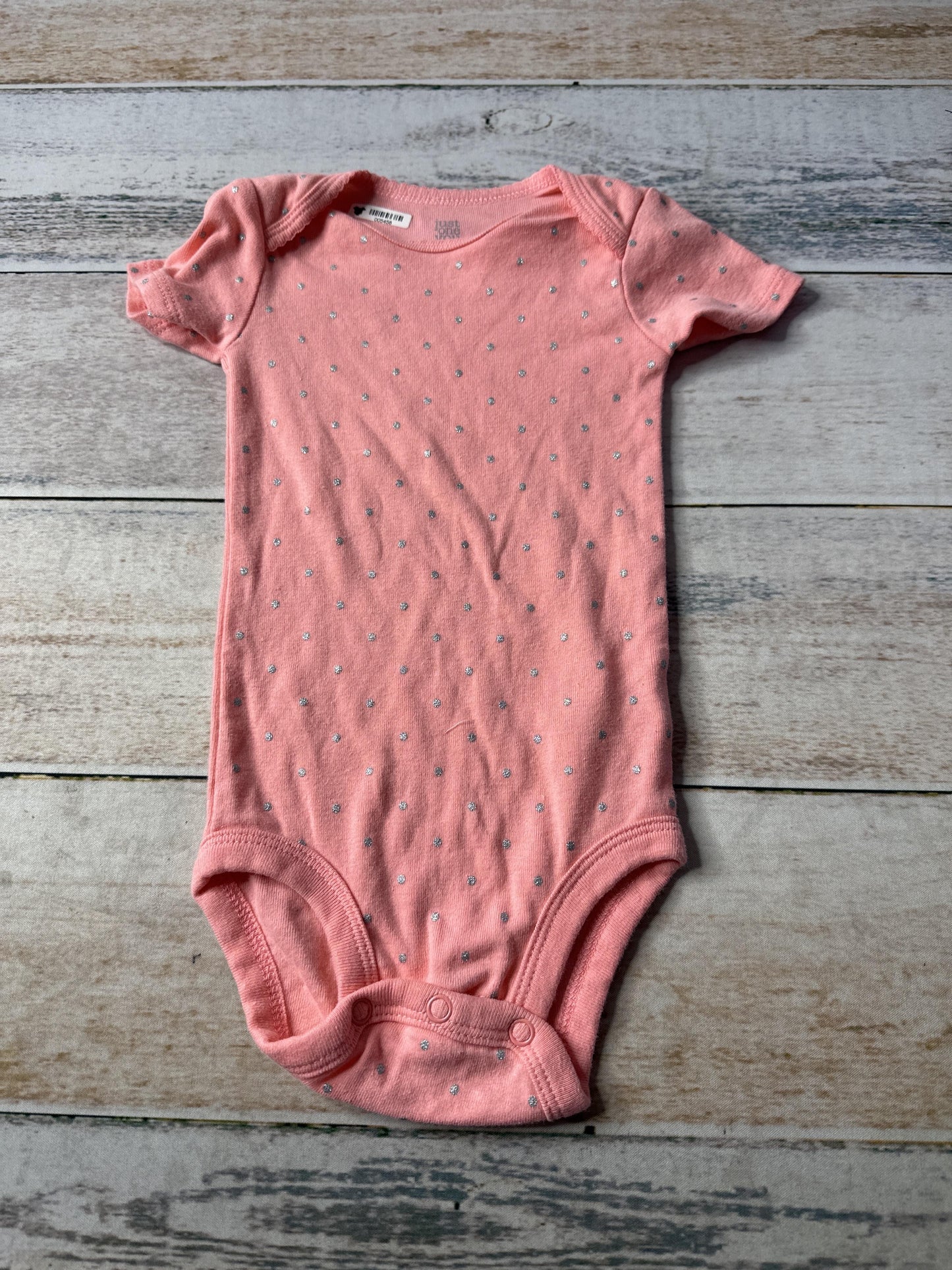 Just Born Girls pink | Sparkle | polka dot Onesie Size: 12M pink | Sparkle | polka dot