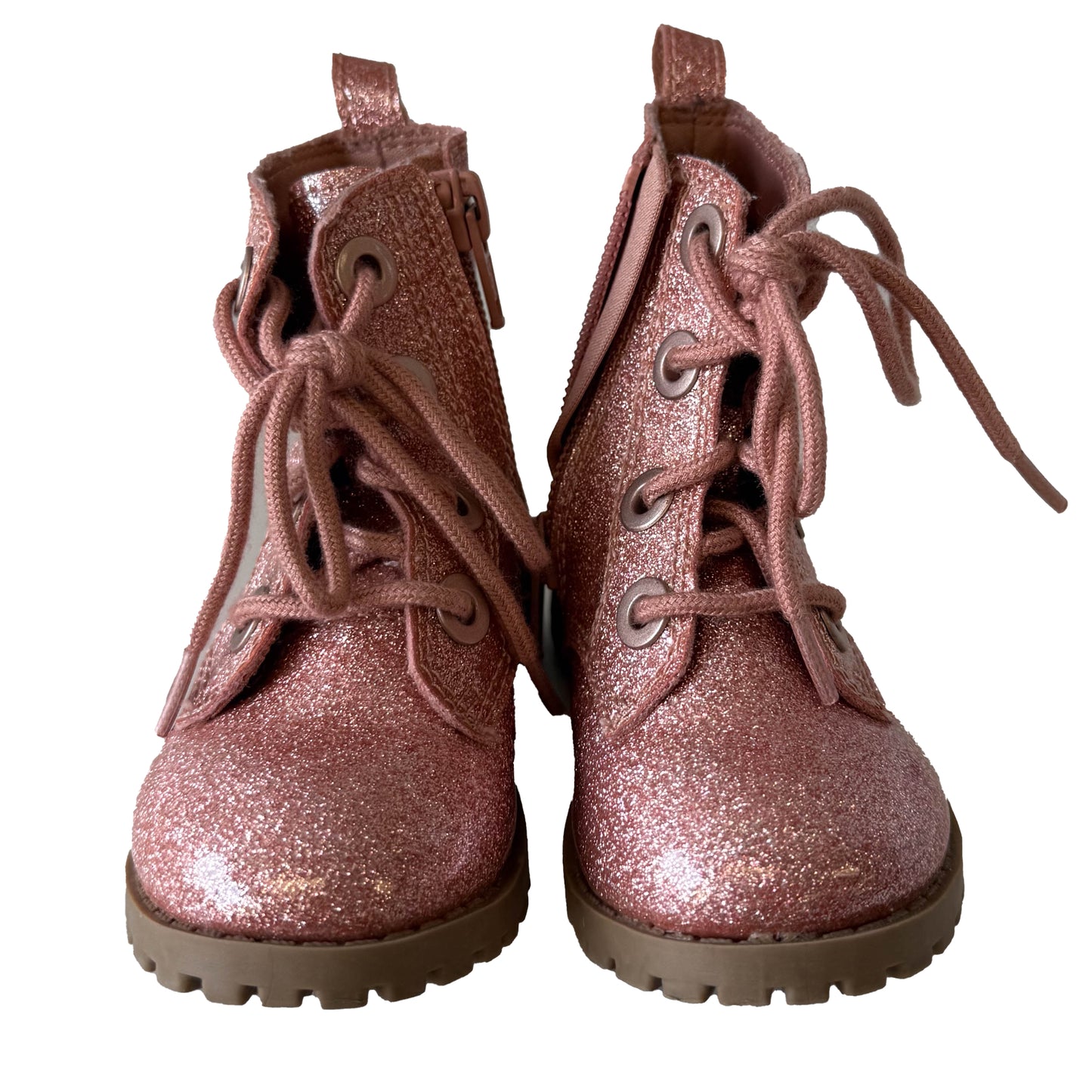 Old Navy Girls Pink Sparkle Boots Size: 5 Toddler Pink Sparkle