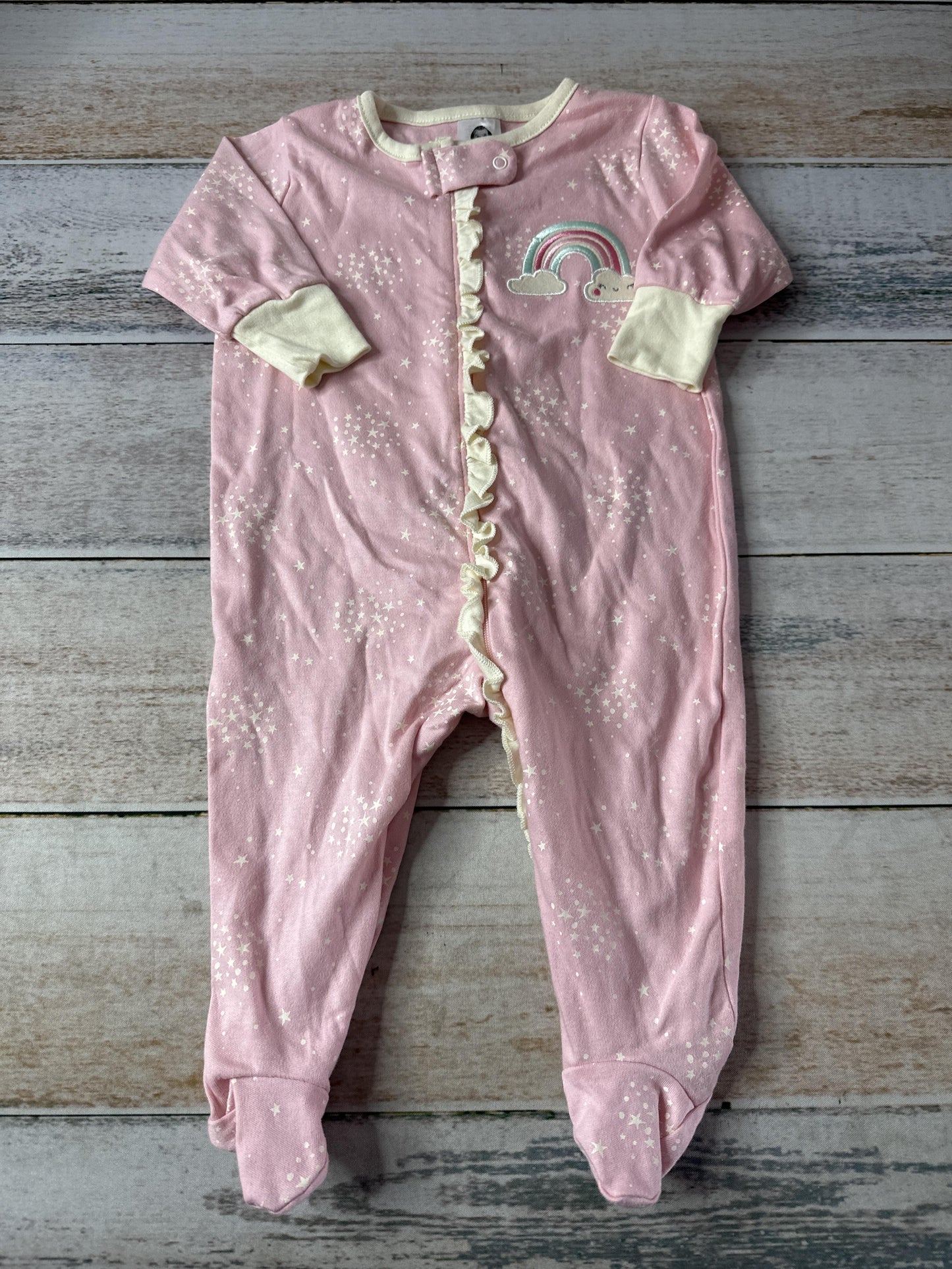 Gerber organic Girls pink | Stars Pajamas Size: 0-3 months pink | Stars