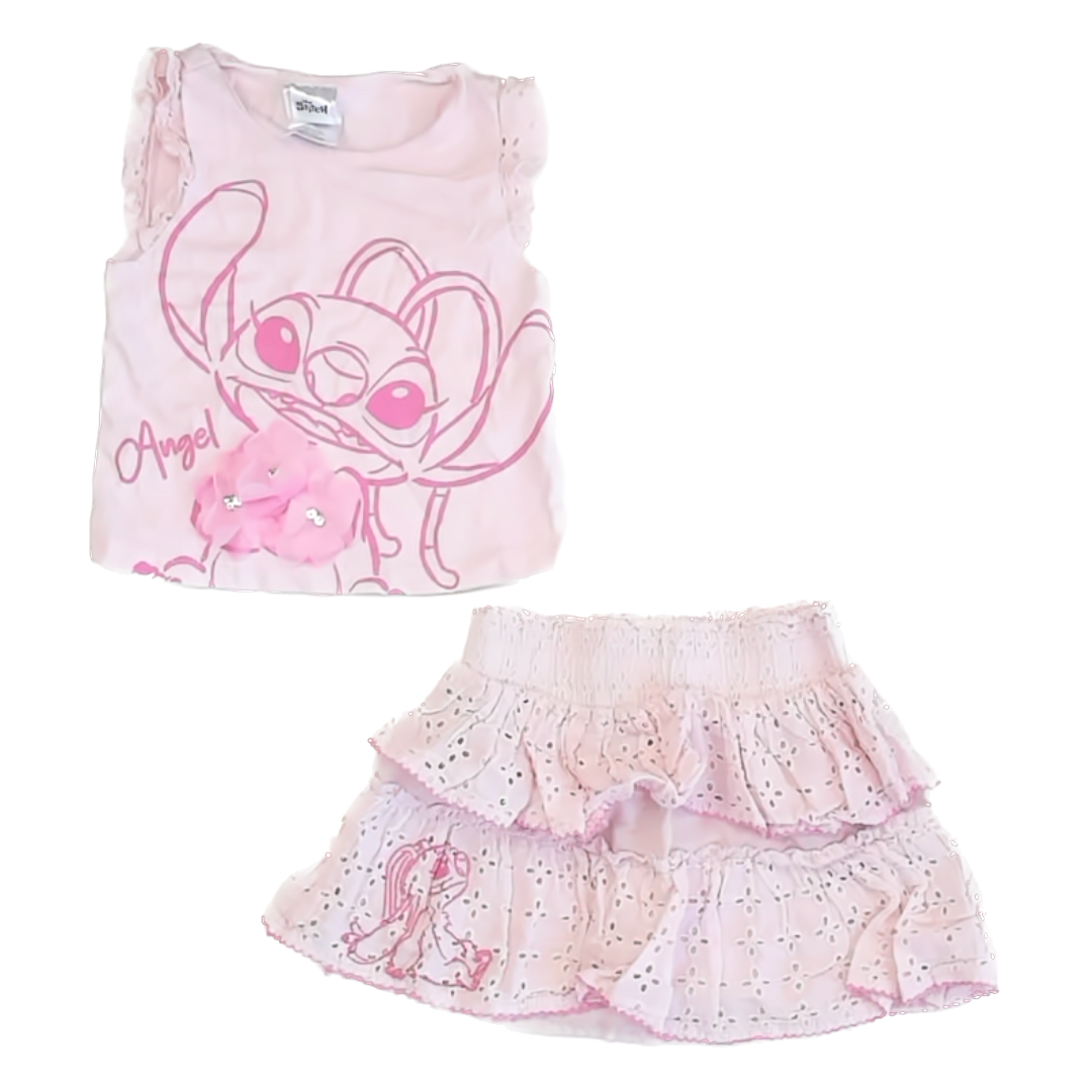 Disney Girls Pink | Stitch Apparel Sets Size: 4T Pink | Stitch