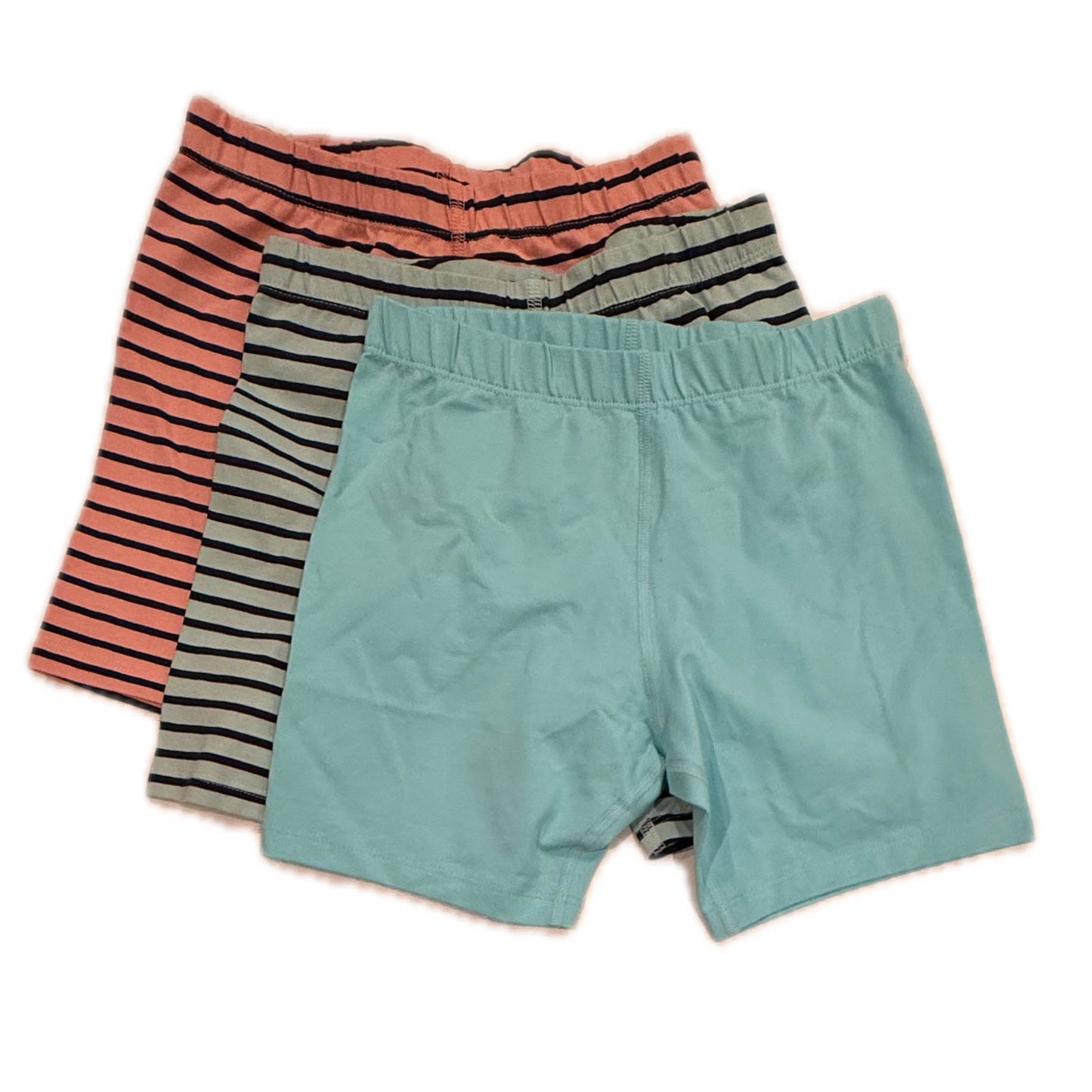 Mightly Girls Pink Stripe | Aqua | Aqua Stripe Shorts Size: 6-14 Years Pink Stripe | Aqua | Aqua Stripe