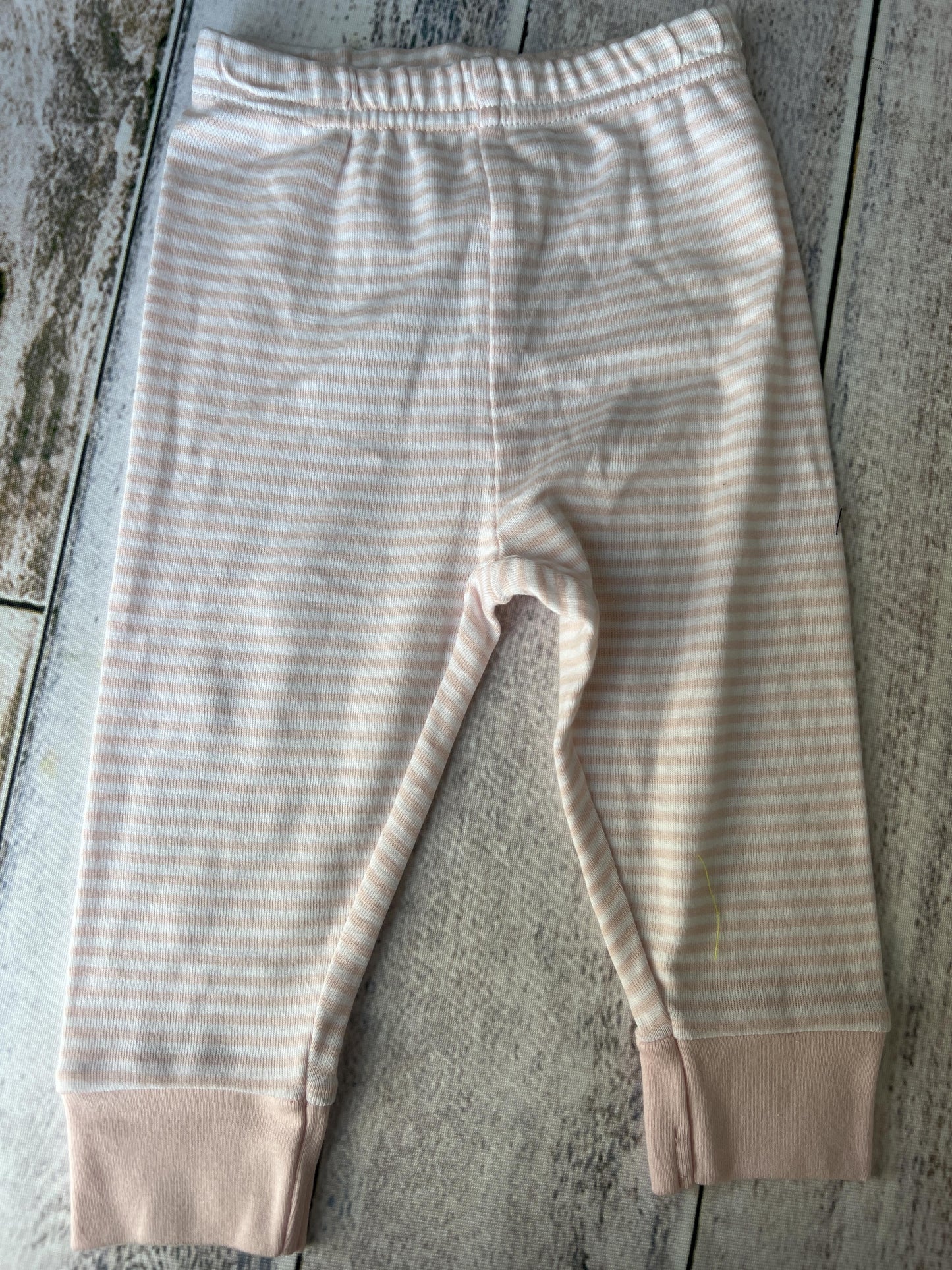 Burt's Bees Girls pink | Stripe | White Pants Size: 3-6 months pink | Stripe | White