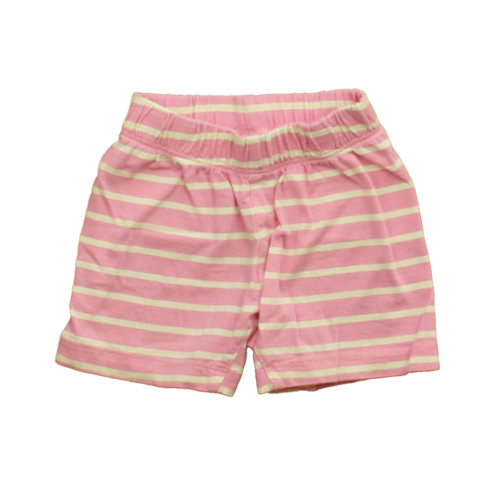 Hanna Andersson Girls Pink Stripe Shorts Size: 6-12 Months