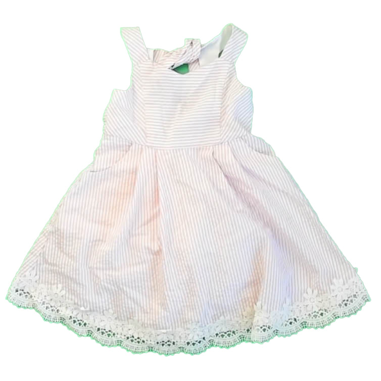 Rare Editions Girls Pink Stripe Dress Size: 2T Pink Stripe