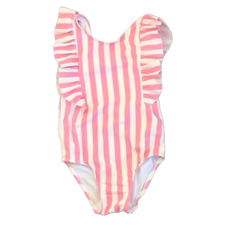 The Children's Place Girls Pink Stripe 1-piece Swimsuit Size: 4T Pink Stripe
